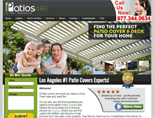 Tablet Screenshot of patios4all.com